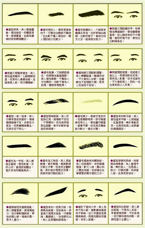 面相眉毛稀疏|從眉毛看一個人的健康、財運、個性、愛情…太準了！。